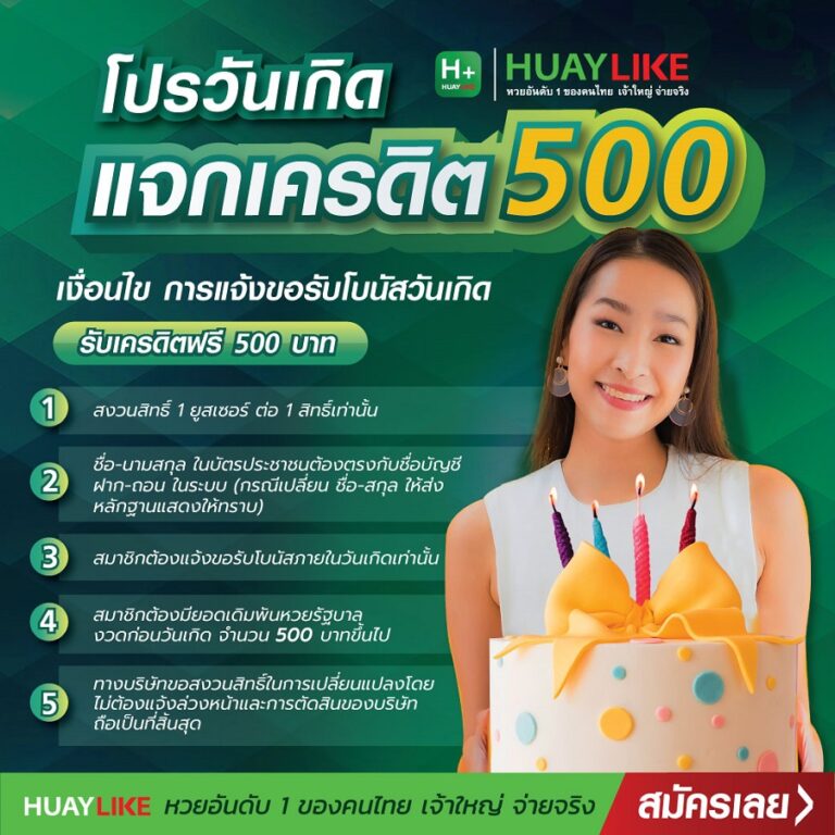 โปรวันเกิด หวยไลค์