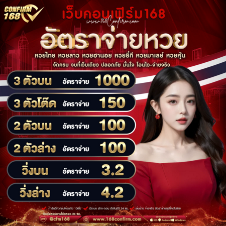 คอนเฟิร์ม168 ครบจบทุกหวย ในเว็บเดียว