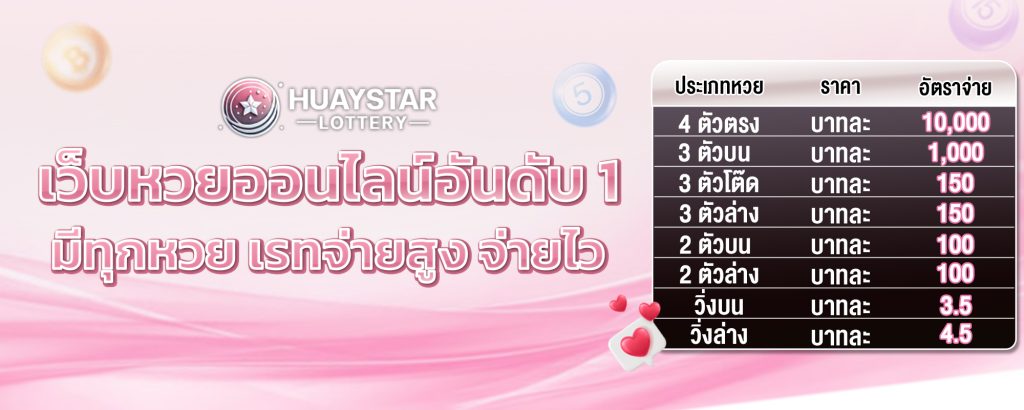 เว็บหวยออนไลน์ อันดับ 1